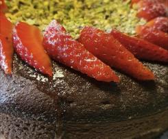 Torta cioccolato con cuore morbido al pistacchio