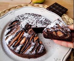 TORTA SOFFICE PERE CIOCCOLATO E COCCO