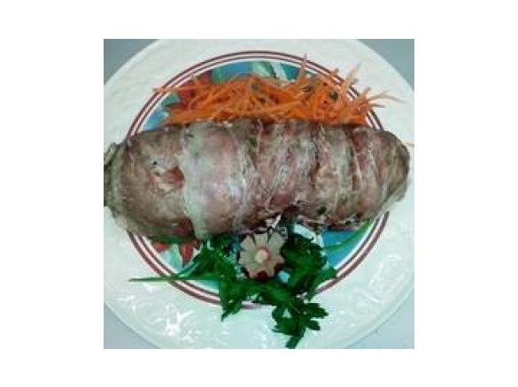   arrosto finto con funghi 