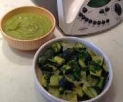 Primo e contorno a base di zucchine superlight