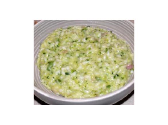 Risotto ricco alle zucchine