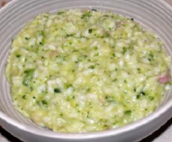 Risotto ricco alle zucchine