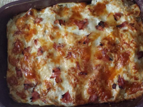 Lasagne al grano saraceno con besciamella e prosciutto cotto