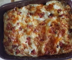 Lasagne al grano saraceno con besciamella e prosciutto cotto