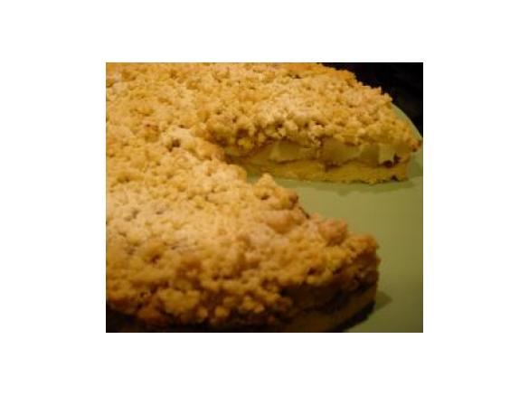 Sbriciolata con ricotta, pere e cioccolato 