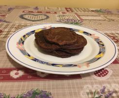 pancake soffici ai fiocchi di latte e cacao