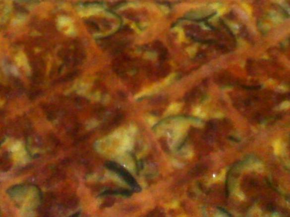 Crostamatta con zucchine & pancetta