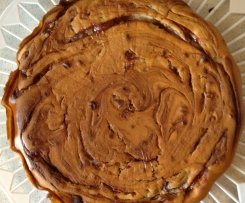 Torta allo yogurt variegata con marmellata