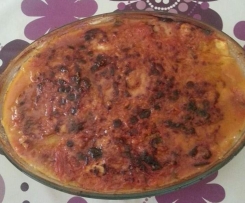 SUGO DI POMODORINI CON PARMIGIANA DI MELANZANE AL VAPORE 