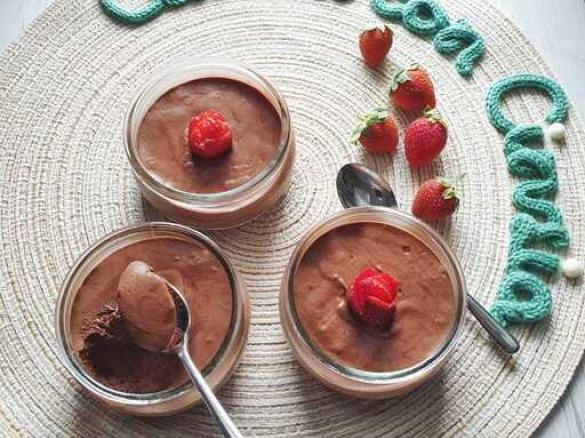 Mousse al cioccolato senza panna