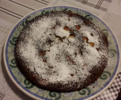 Torta di mele, uvetta, mandorle e yogurt al limone (senza glutine)