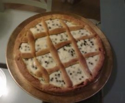 crostata di ricotta con gocce al cioccolato