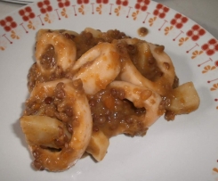 Anelli di totano con lenticchie e patate