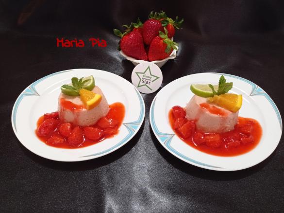 BUDINO DI FRAGOLE AL PROFUMO DI LIME E ARANCIA 🍊 ~~ contest 7 ingredienti ~~