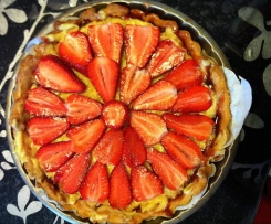 Crostata alle fragole e crema al limone veg