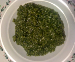 Risotto con spinaci