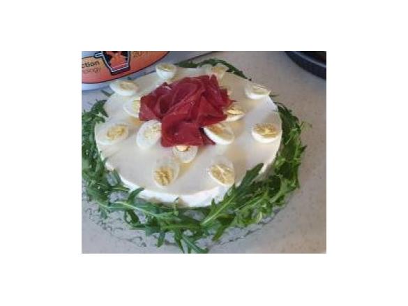 Cheesecake di stracchino e uova di quaglia