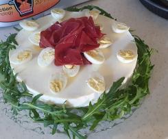 Cheesecake di stracchino e uova di quaglia