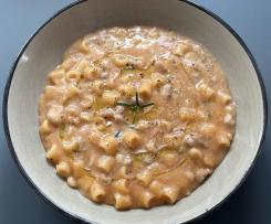 Pasta e fagioli col macco