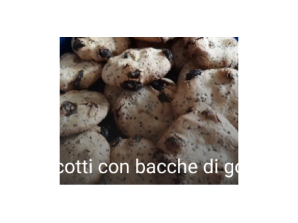 Biscotti con bacche di goji