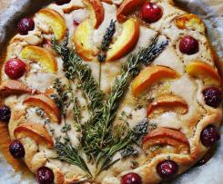 Schiacciata fiorita alle ciliegie-CONTEST CILIEGIE