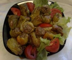 Mini peperoni ripieni di carne e formaggi