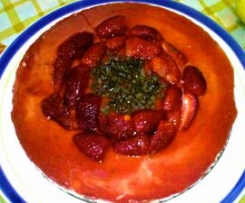 CHEESECAKE CIOCCOLATO E SALSA FRAGOLE