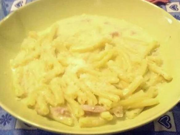 gemelli verdi con pancetta