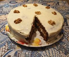 Frosted carrot cake