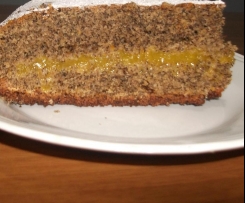 torta di grano saraceno con crema all'arancia