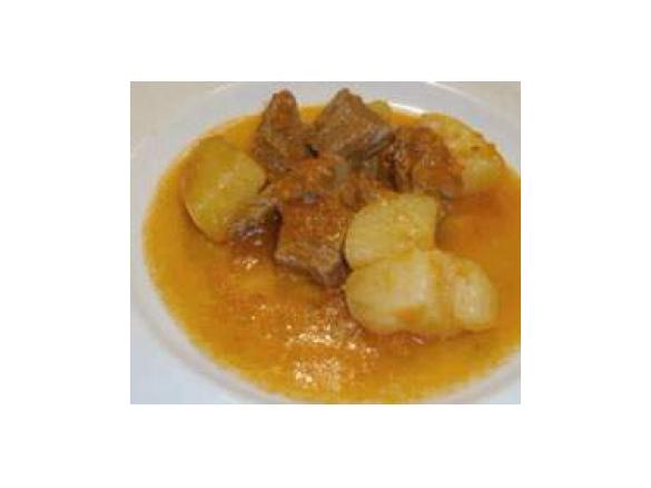 Guanciale in umido con patate