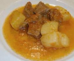 Guanciale in umido con patate