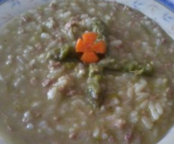 Risotto asparagi e salsiccia