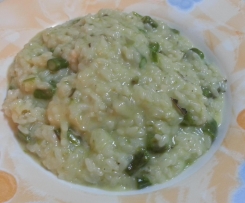 Risotto con asparagi e provola affumicata
