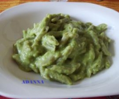 PENNE CON VELLUTATA DI PISELLI