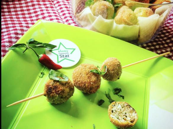 Polpette pollo e melanzane con doppia panatura