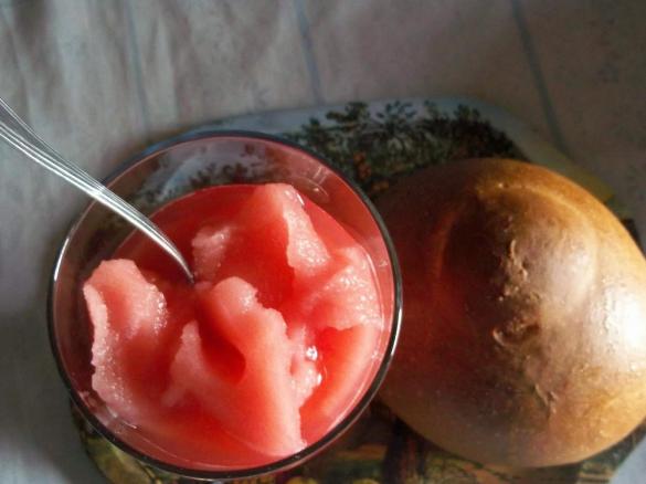 granita di anguria "melone rosso "