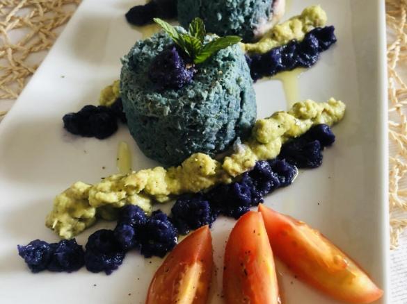 Soufflé di cavolo cappuccio rosso