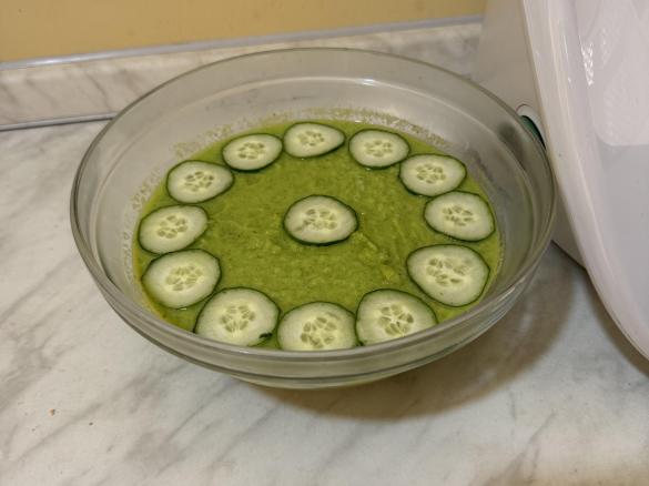 Gazpacho di cetrioli e mela verde al lime