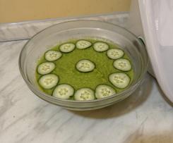 Gazpacho di cetrioli e mela verde al lime