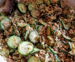 Verdure saltate con riciclo di pane raffermo - Deliziose!