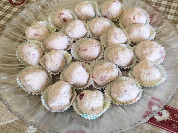 Palline di ricotta e ciliegie-Contest ciliegie