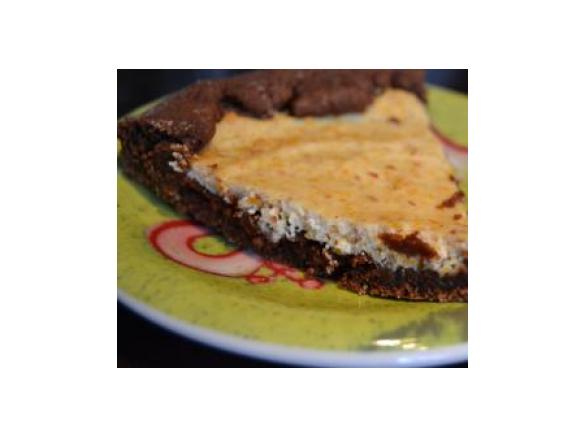 Crostata senza zucchero,cacao e arancia