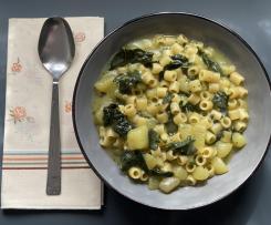 Pasta, patate e cavolo nero