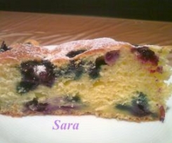 TORTA DI RICOTTA E MIRTILLI