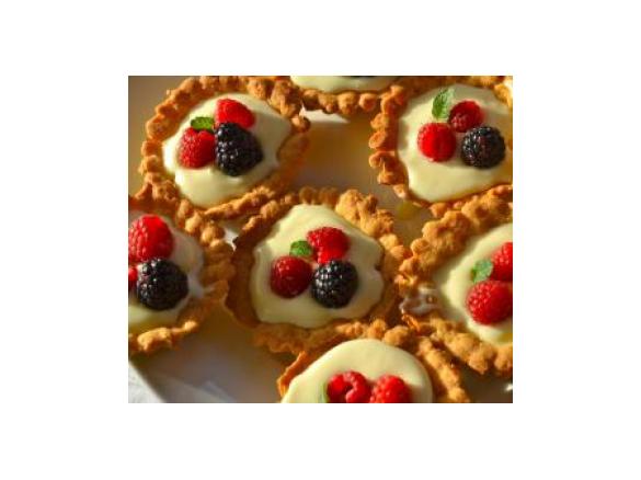 tartine cioccolato bianco e frutti di bosco