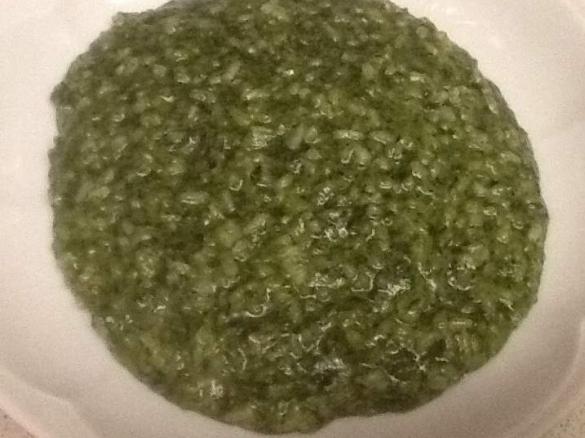 Risotto con gli spinaci