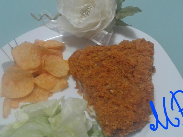 Cotolette impanate con patatine alla paprika