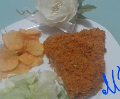 Cotolette impanate con patatine alla paprika