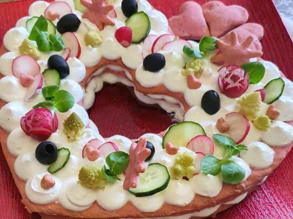 Cream tart salata (San Valentino)